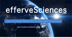 Desktop Screenshot of effervesciences.com